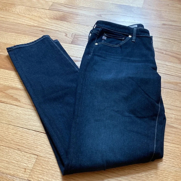 AG Adriano Goldschmied Contour 360 The Prima Mid-Rise Cigarette Jeans Dark Wash - Picture 9 of 11